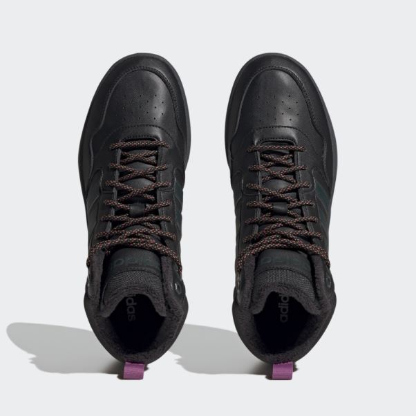 Adidas Hoops 3.0 Mid Lifestyle Basket Classique Doublure En Fourrure Chaussures D'hiver