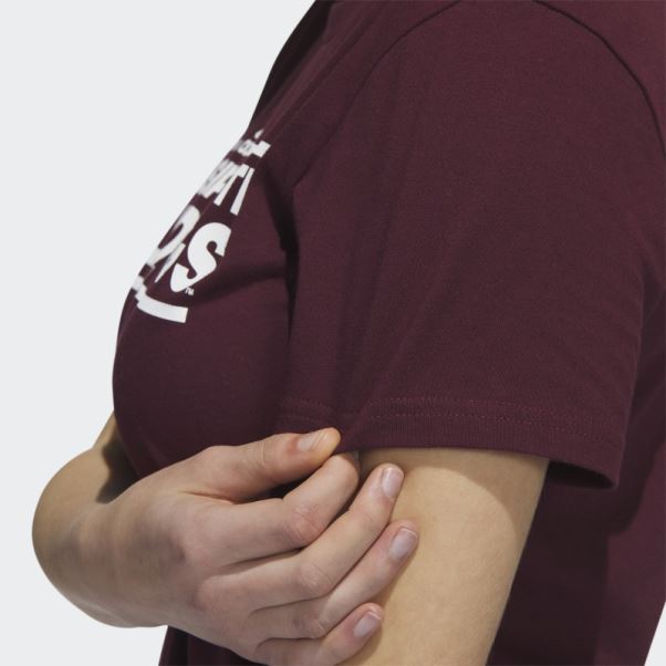 T-shirt à Manches Courtes Adidas Playmaker Bordeaux