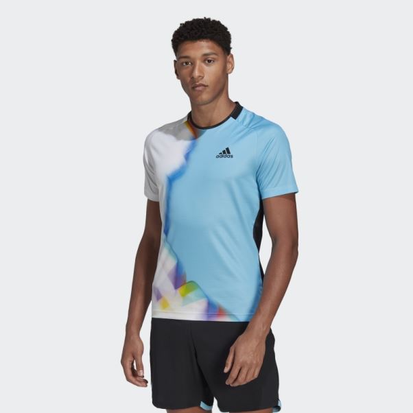 Tee Shirt Tennis Adidas Blanc