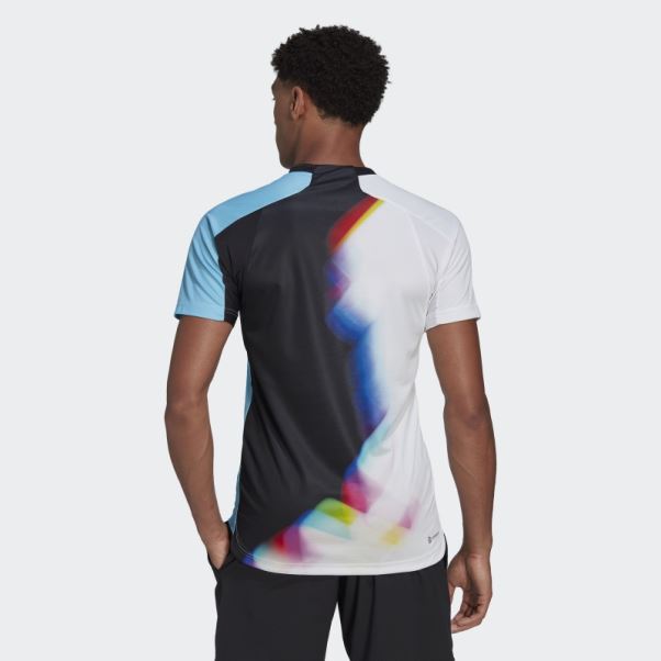 Tee Shirt Tennis Adidas Blanc