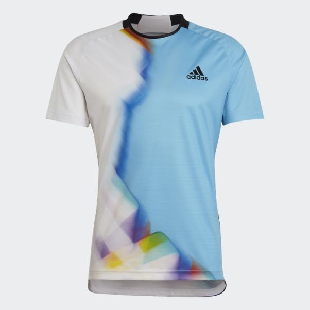 Tee Shirt Tennis Adidas Blanc