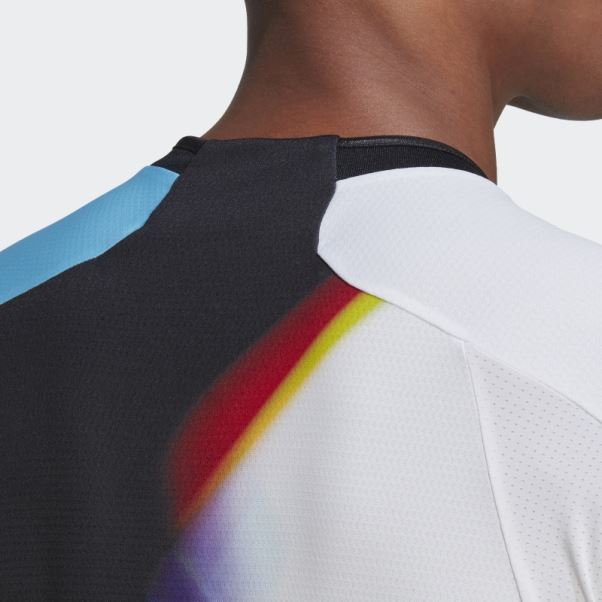 Tee Shirt Tennis Adidas Blanc
