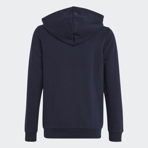 Sweat à Capuche En Coton à Gros Logo Essentials Bicolore Adidas Ink