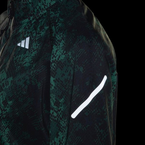 Adidas Veste De Course Rapide Iteration Vert