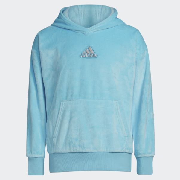 Sweat à Capuche Adidas Cosy Fleece Bleu