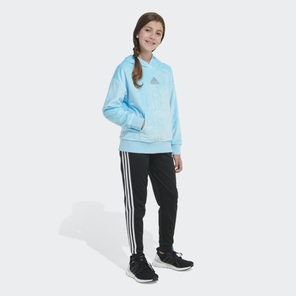 Sweat à Capuche Adidas Cosy Fleece Bleu