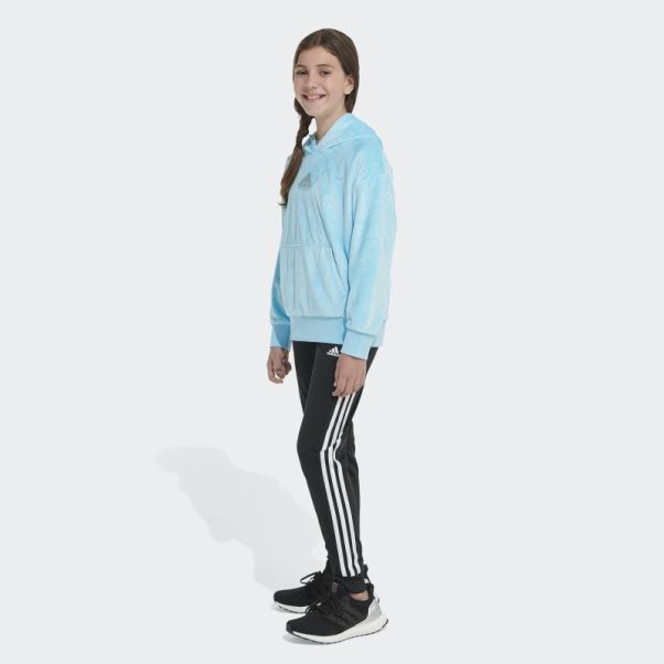 Sweat à Capuche Adidas Cosy Fleece Bleu