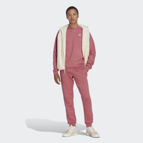 Sweat Ras Du Cou Adidas Trèfle Essentials Rose