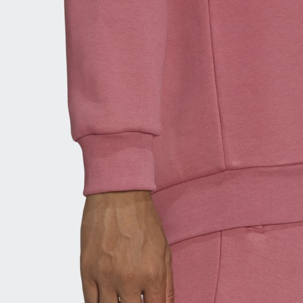 Sweat Ras Du Cou Adidas Trèfle Essentials Rose