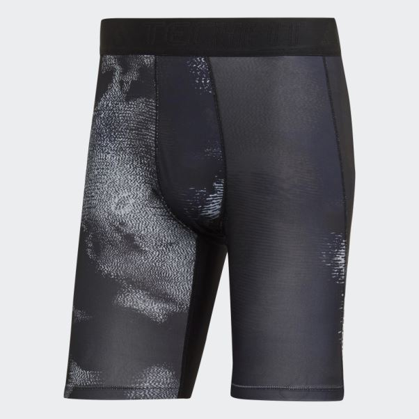 Collants Courts D'entraînement Techfit Allover Print Multicolore Adidas