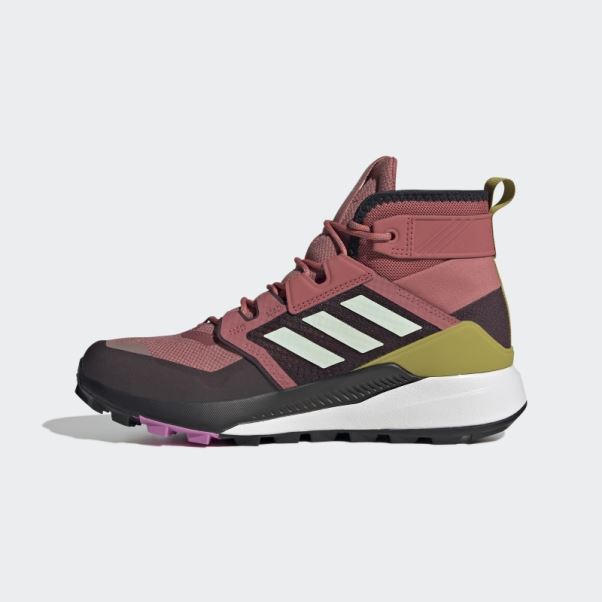 Chaussures Terrex Trailmaker Mid Gore-tex Adidas Rouge