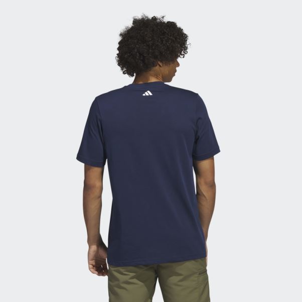 T-shirt De Golf Bleu Marine Adidas