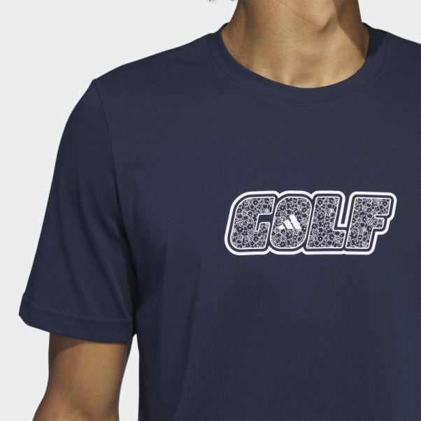 T-shirt De Golf Bleu Marine Adidas
