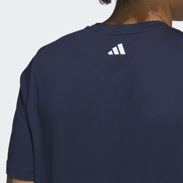 T-shirt De Golf Bleu Marine Adidas