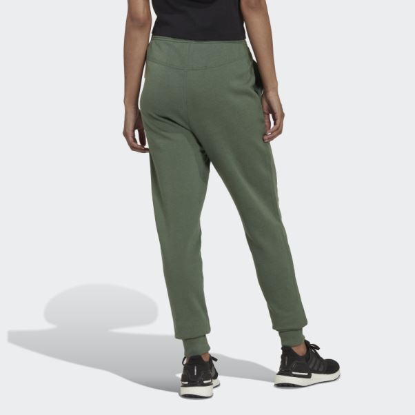 Studio Lounge Pantalon Taille Haute Adidas Vert Oxyde
