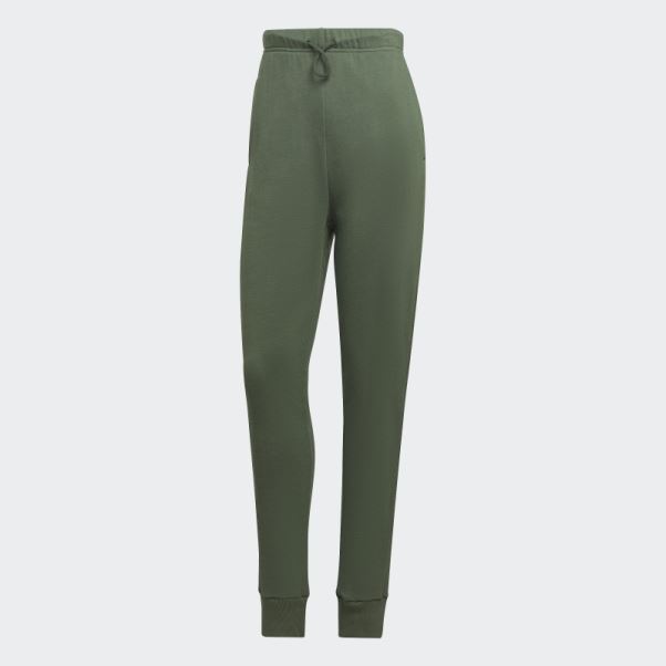 Studio Lounge Pantalon Taille Haute Adidas Vert Oxyde