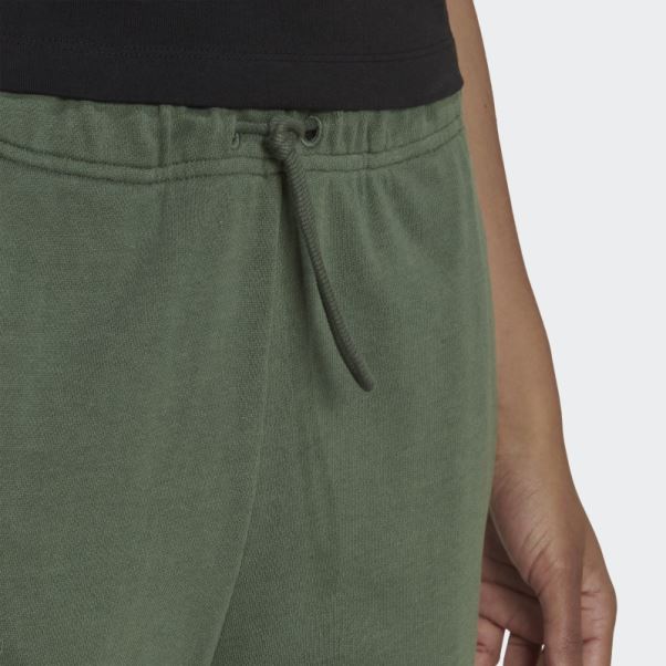 Studio Lounge Pantalon Taille Haute Adidas Vert Oxyde