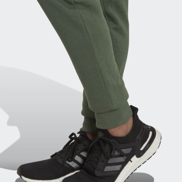 Studio Lounge Pantalon Taille Haute Adidas Vert Oxyde