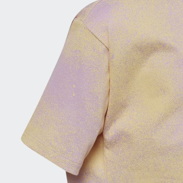 T-shirt Court à Imprimé Graphique Adidas Lilas
