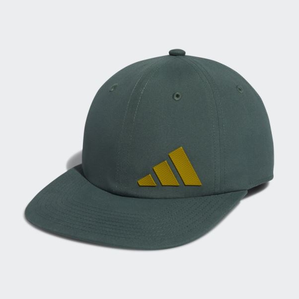 Casquette Snapback 3-bar Offset Vert Oxyde Adidas