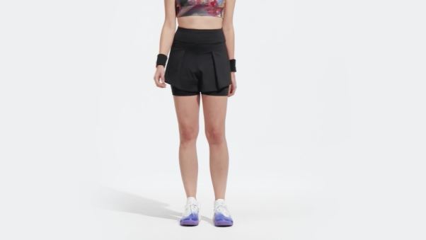 Short De Match De Tennis Noir Adidas