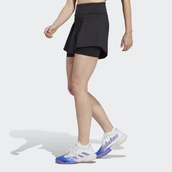 Short De Match De Tennis Noir Adidas