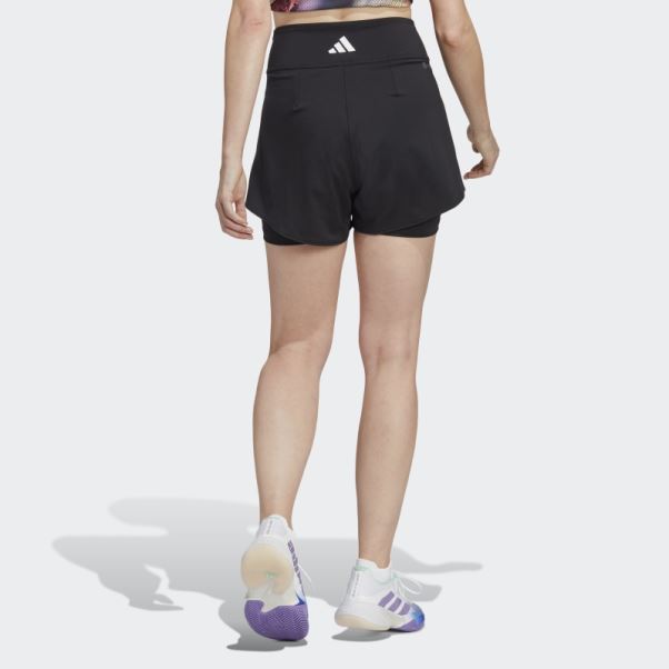 Short De Match De Tennis Noir Adidas
