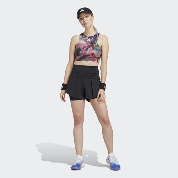 Short De Match De Tennis Noir Adidas