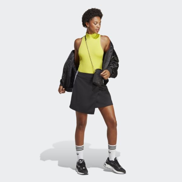Jupe Courte Enveloppante Adidas Adicolor Classics 3-stripes Noir