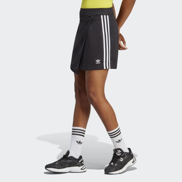 Adicolor Classics 3-stripes Short Wrap Jupe Adidas Noir