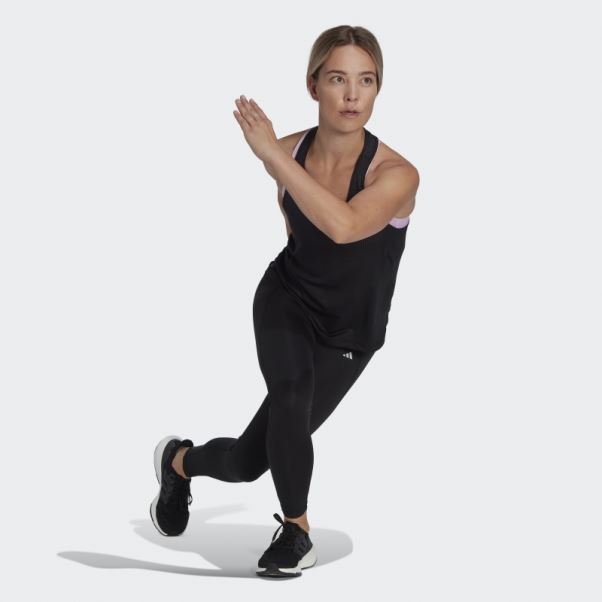 Adidas Débardeur Course Rapide Noir