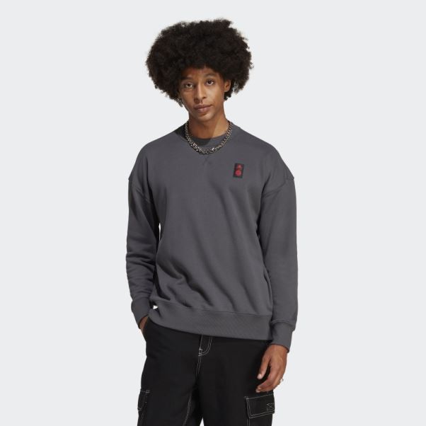 Sweat Adidas Fc Bayern Lifestyler Crew Gris