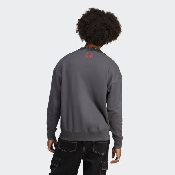 Sweat Adidas Fc Bayern Lifestyler Crew Gris