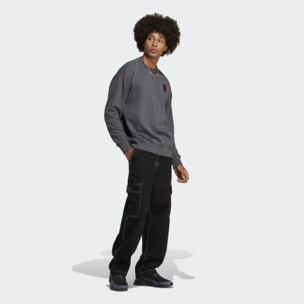 Sweat Adidas Fc Bayern Lifestyler Crew Gris
