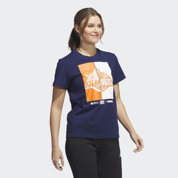 T-shirt Meneur De Jeu Des Insulaires Bleu Marine Adidas