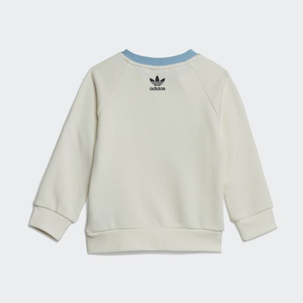 Ensemble Ras Du Cou Adidas Blanc Imprimé Graphique