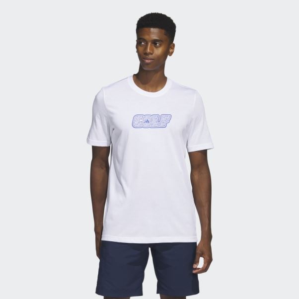 Tee De Golf Blanc Adidas