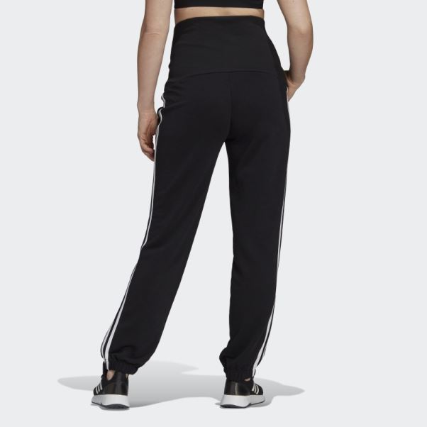 Pantalon Adidas Essentials Coton 3 Bandes Noir (maternité)