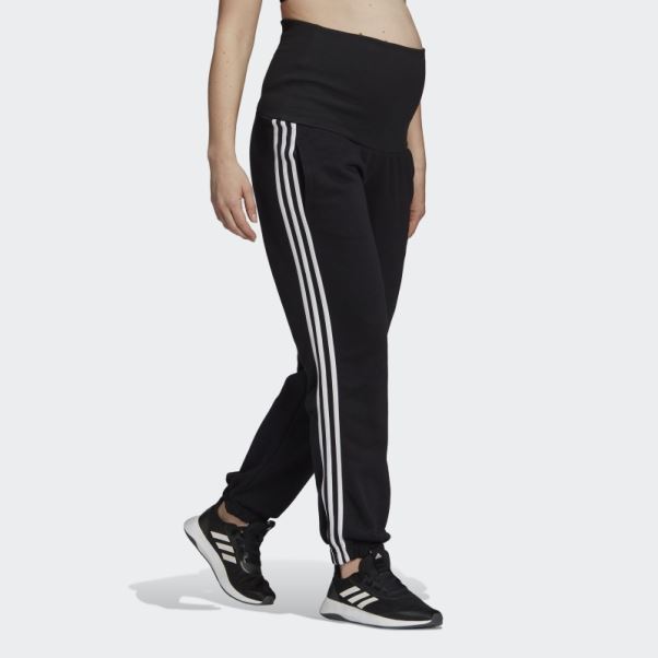 Pantalon Adidas Essentials Coton 3 Bandes Noir (maternité)