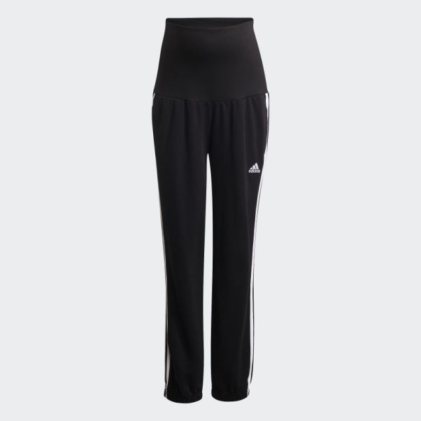 Pantalon Essentiel En Coton à 3 Bandes (maternité) Noir Adidas
