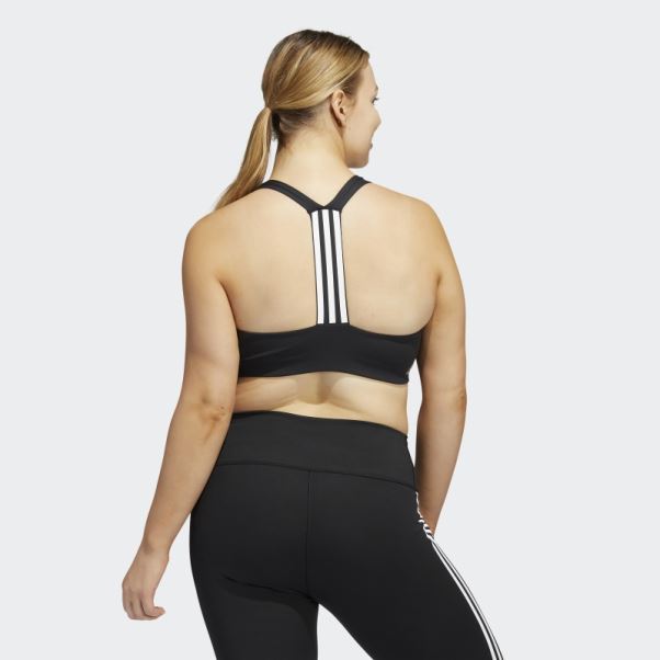 Soutien-gorge Noir Adidas Powerimpact Training Medium-support (taille Plus)