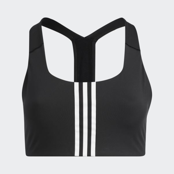 Soutien-gorge Noir Adidas Powerimpact Training Medium-support (taille Plus)