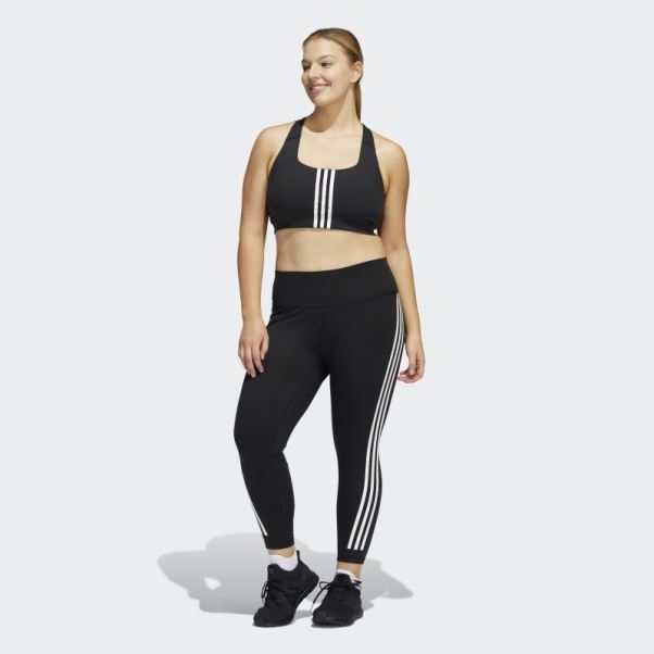 Soutien-gorge Noir Adidas Powerimpact Training Medium-support (taille Plus)