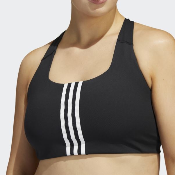 Soutien-gorge Noir Adidas Powerimpact Training Medium-support (taille Plus)