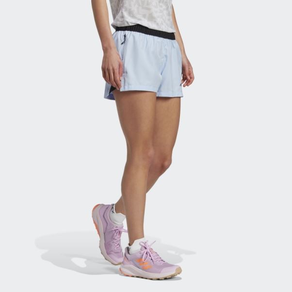 Adidas Terrex Trail Running Short Bleu Aube