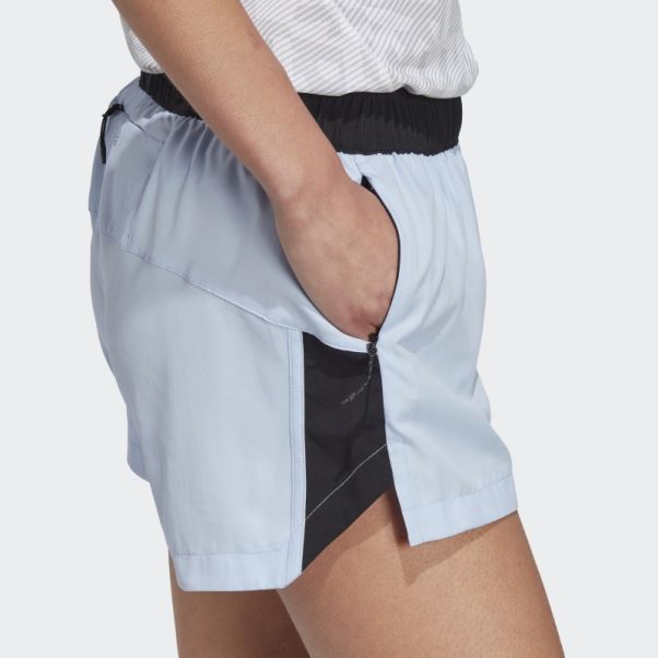 Adidas Terrex Trail Running Short Bleu Aube