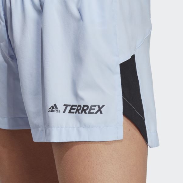 Adidas Terrex Trail Running Short Bleu Aube