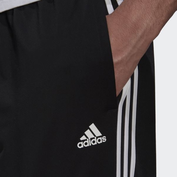 Pantalon De Survêtement Adidas Essentials Warm-up Fuselé à 3 Bandes Blanc