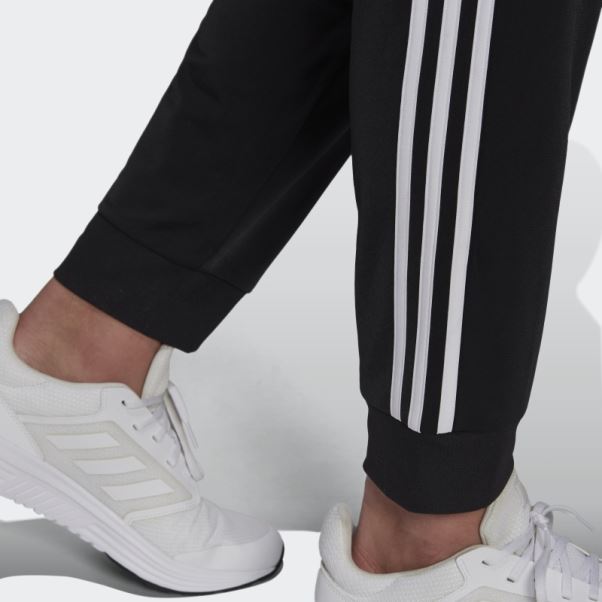 Pantalon De Survêtement Adidas Essentials Warm-up Fuselé à 3 Bandes Blanc