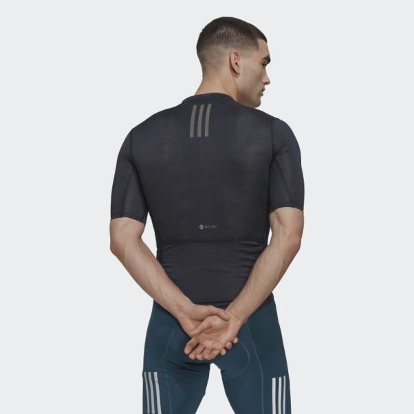 Maillot Cycliste Manches Courtes The Parley Noir Adidas